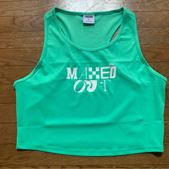 Gymshark Womens Maxed Out Tank | XL | Tropic Green NEW!! - Picture 2 of 13